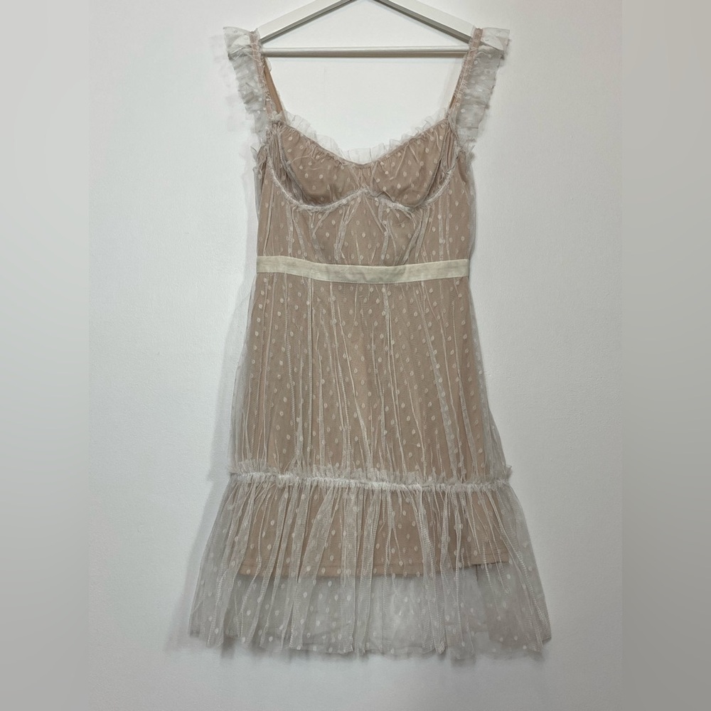 Short Ruffle Strap Dress